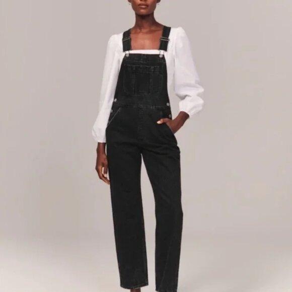 Abercrombie & Fitch Black Overalls NWT - Picture 8 of 8